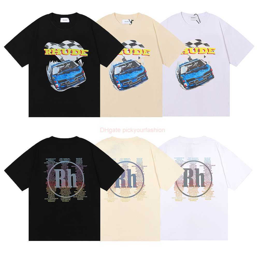 Designer Fashion Clothing Tees Tshirt American Fashion Brand Rhude Racing Formula F1 Commemorative Short Sleeve High Quality Double Yarn Pure Cotton Short Sleeve T, Black 5032
Designer Fashion Clothing Tees Tshirt American Fashion Brand Rhude Racing Formula F1 Commemorative Short Sleeve High Quality Double Yarn Pure Cotton Short Sleeve T, Black 5032