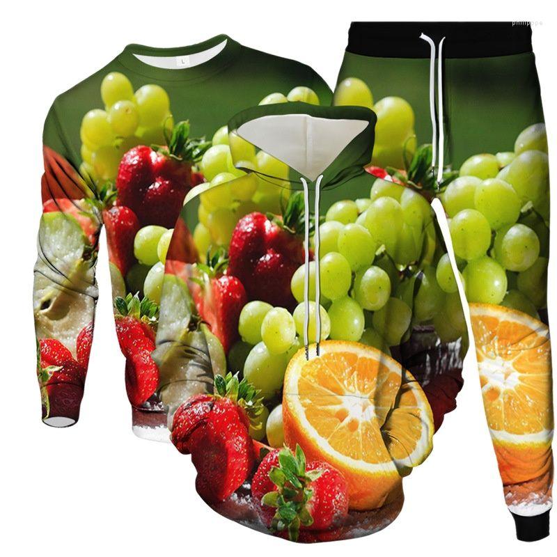 Men' Tracksuits Mens Fruit Tracksuit Strawberry Orange Pear Apple Banana 3D Print Clothing Suit Male Casual Hoodies Jogging Pants, As picture show
Men' Tracksuits Mens Fruit Tracksuit Strawberry Orange Pear Apple Banana 3D Print Clothing Suit Male Casual Hoodies Jogging Pants, As picture show