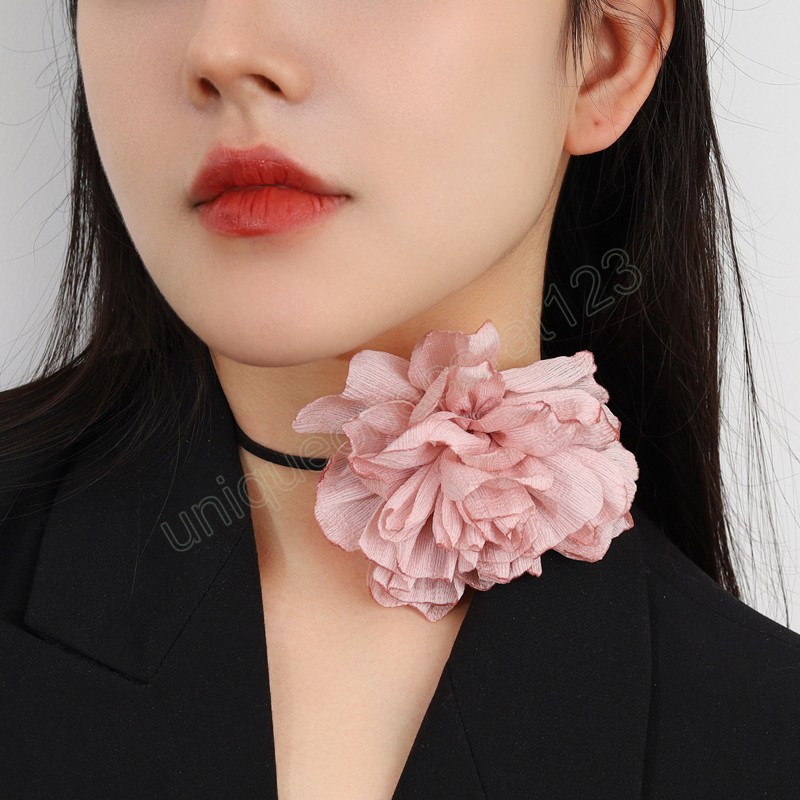 Charms Large Fluffy Fabric Flower Choker Necklace for Women Elegant Wedding Ball Collar Decoration on Neck Female Accessories
Charms Large Fluffy Fabric Flower Choker Necklace for Women Elegant Wedding Ball Collar Decoration on Neck Female Accessories