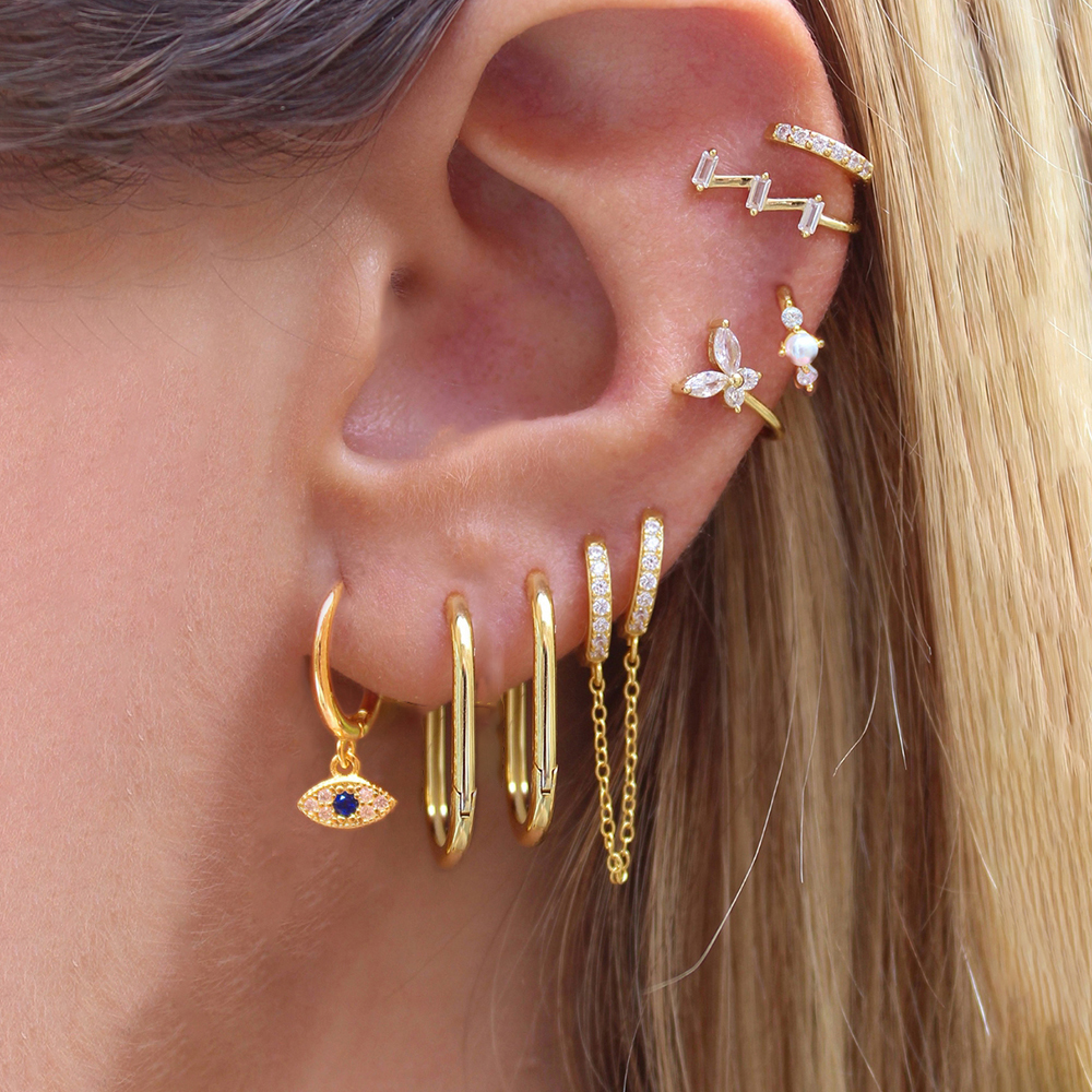 New Design Stainless Steel Square Chain Little Hoop Earring Women Men Small Gold Silver Color Pendant Cartilage Piercing Jewelry
New Design Stainless Steel Square Chain Little Hoop Earring Women Men Small Gold Silver Color Pendant Cartilage Piercing Jewelry