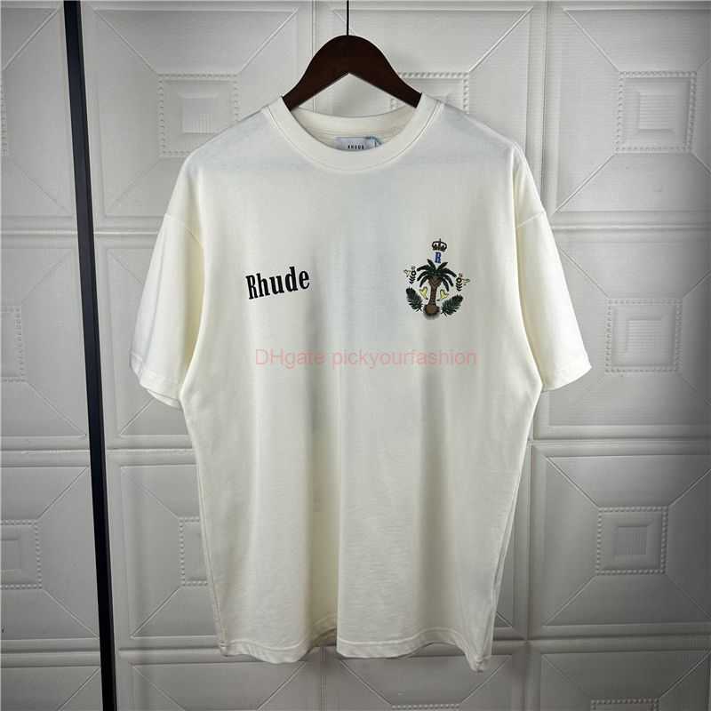 Designer Fashion Clothing Tees Tshirt Rhude American Summer Crown Coconut Tree Print Casual Hip Hop Loose Short Sleeve Mens Tshirt Trend Cotton Streetwear Tops Casu, Creamy-white
Designer Fashion Clothing Tees Tshirt Rhude American Summer Crown Coconut Tree Print Casual Hip Hop Loose Short Sleeve Mens Tshirt Trend Cotton Streetwear Tops Casu, Creamy-white