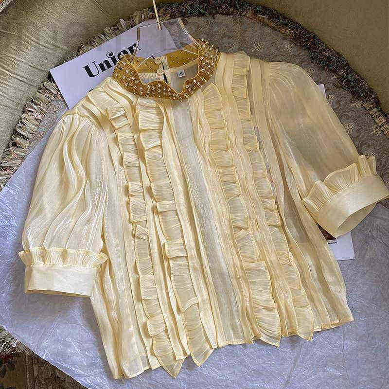 Women' T-Shirt designer suer new Shirt women' hvy industry diond studded neck Rule short slve Organza e WNCR, Red
Women' T-Shirt designer suer new Shirt women' hvy industry diond studded neck Rule short slve Organza e WNCR, Red