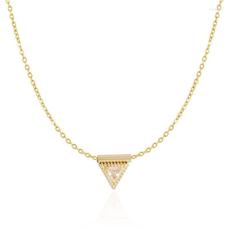 Pendant Necklaces 2023 Korean Cubic Zircon Triangle Necklace High Quality Titanium Steel O Chain Collar For Women Fashion Gift
Pendant Necklaces 2023 Korean Cubic Zircon Triangle Necklace High Quality Titanium Steel O Chain Collar For Women Fashion Gift