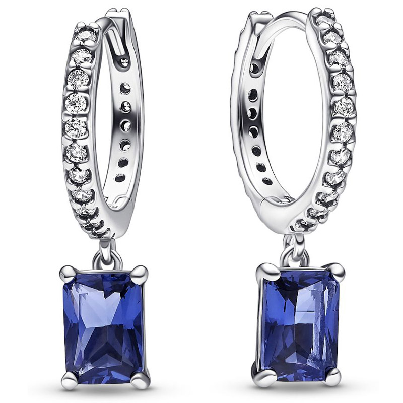 Authentic 925 Sterling Silver Timeless Blue Rectangular Sparkling Hoop Earring For Women Wedding Fashion Jewelry
Authentic 925 Sterling Silver Timeless Blue Rectangular Sparkling Hoop Earring For Women Wedding Fashion Jewelry