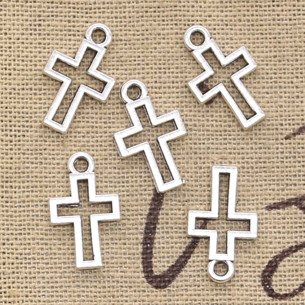 50pcs Charms Hollow Lovely Cross 17x10mm Antique Silver Color Pendants DIYCrafts Making Findings Handmade Tibetan Jewelry
50pcs Charms Hollow Lovely Cross 17x10mm Antique Silver Color Pendants DIYCrafts Making Findings Handmade Tibetan Jewelry