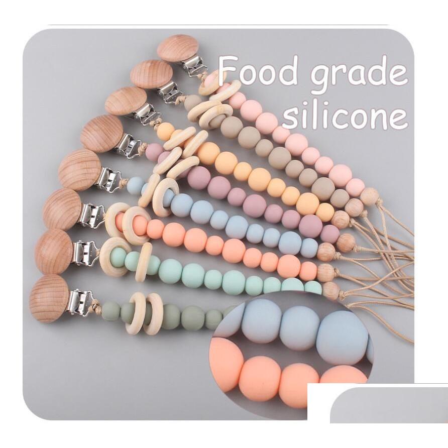 Soothers Teethers Ins Baby Safty Wooden Sil Circle Beads Ball Design Health Care Teething Pacifier Antidrop Chain Infant Suitable Dhjmu
Soothers Teethers Ins Baby Safty Wooden Sil Circle Beads Ball Design Health Care Teething Pacifier Antidrop Chain Infant Suitable Dhjmu