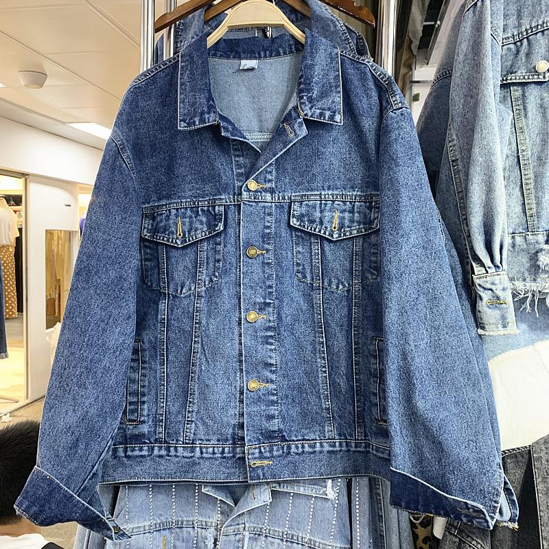 Women's Jackets Women Autumn Embroidered Loose Denim Short Coat Streetwear Frayed Long Sleeve Boyfriend Jean Jacket Blue/Black Cowgirl
Women's Jackets Women Autumn Embroidered Loose Denim Short Coat Streetwear Frayed Long Sleeve Boyfriend Jean Jacket Blue/Black Cowgirl