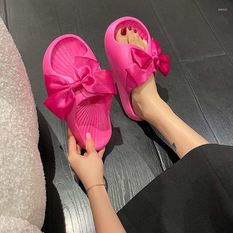 Slippers Women's Thick Bottom Bow Family Bathroom Summer Non-slip Seaside Beach Casual Flip Flops Zapatillas De Mujer, Black
Slippers Women's Thick Bottom Bow Family Bathroom Summer Non-slip Seaside Beach Casual Flip Flops Zapatillas De Mujer, Black
