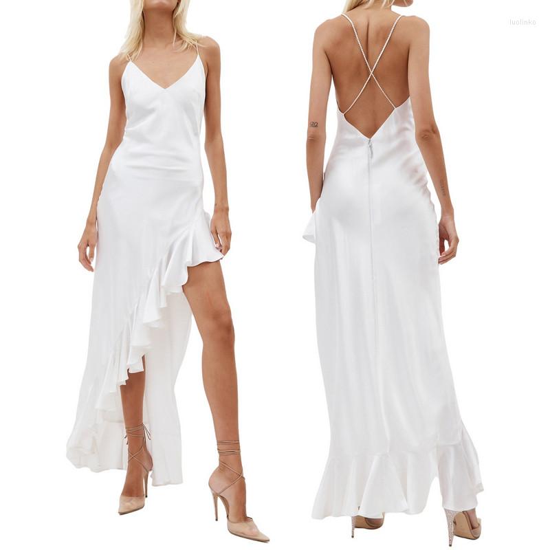 Casual Dresses Women Bodycon Sling Long Dress Evening Party Summer Clothes 2023 Elegant Sleeveless Irregular Ruffle Sexy Club Streetwear
Casual Dresses Women Bodycon Sling Long Dress Evening Party Summer Clothes 2023 Elegant Sleeveless Irregular Ruffle Sexy Club Streetwear