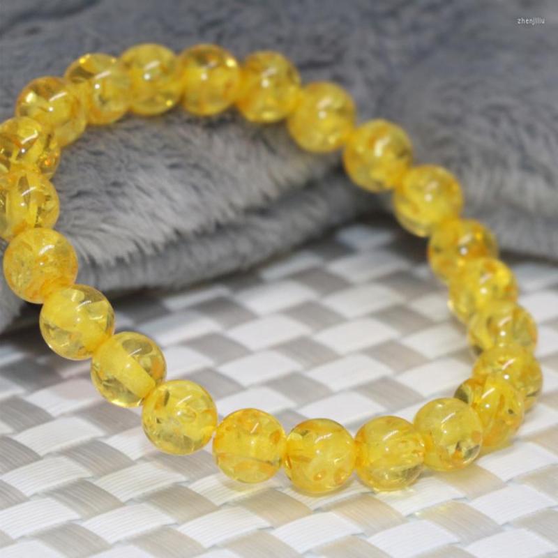 Strand 8mm Synthetic Resin Beeswax Yellow Round Beads Weddings Party Gift Pretty Bracelet For Women Bride Diy Jewelry 7.5inch B2152
Strand 8mm Synthetic Resin Beeswax Yellow Round Beads Weddings Party Gift Pretty Bracelet For Women Bride Diy Jewelry 7.5inch B2152