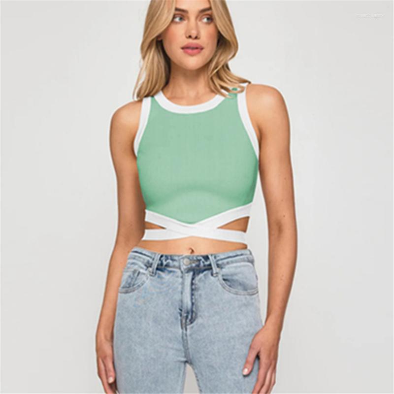 Women' Tanks 2023 Summer Mosaic Color Women' Ultra Short Round Neck Sexy Fashion Small Tank Top Thread Tie Cord Exposed H162, Black
Women' Tanks 2023 Summer Mosaic Color Women' Ultra Short Round Neck Sexy Fashion Small Tank Top Thread Tie Cord Exposed H162, Black