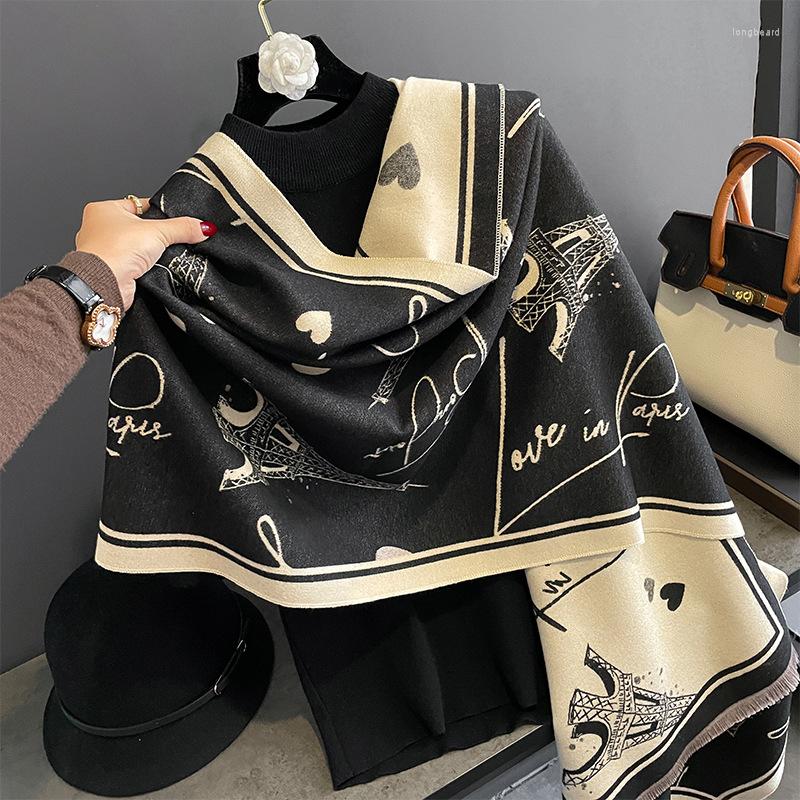 Scarves Luxury Tower Print Thick Blanket Cashmere Scarf Women Imitation Pashmina Winter Shawl Wrap Echarpe Bufanda Neckerchief Female
Scarves Luxury Tower Print Thick Blanket Cashmere Scarf Women Imitation Pashmina Winter Shawl Wrap Echarpe Bufanda Neckerchief Female