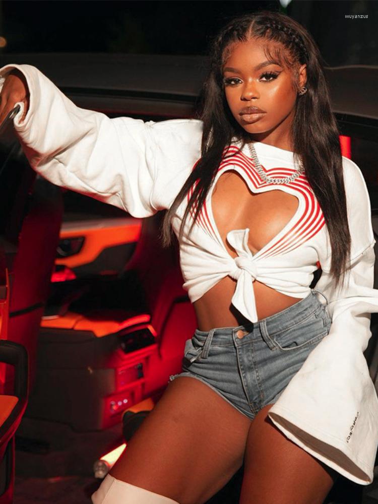 Women' T Shirts Kalevest Y2k Crop Top White Long Sleeve Tees Hollow Out T-Shirts 2023 Spring Summer Women Female Sexy Camisetas Femininos
Women' T Shirts Kalevest Y2k Crop Top White Long Sleeve Tees Hollow Out T-Shirts 2023 Spring Summer Women Female Sexy Camisetas Femininos