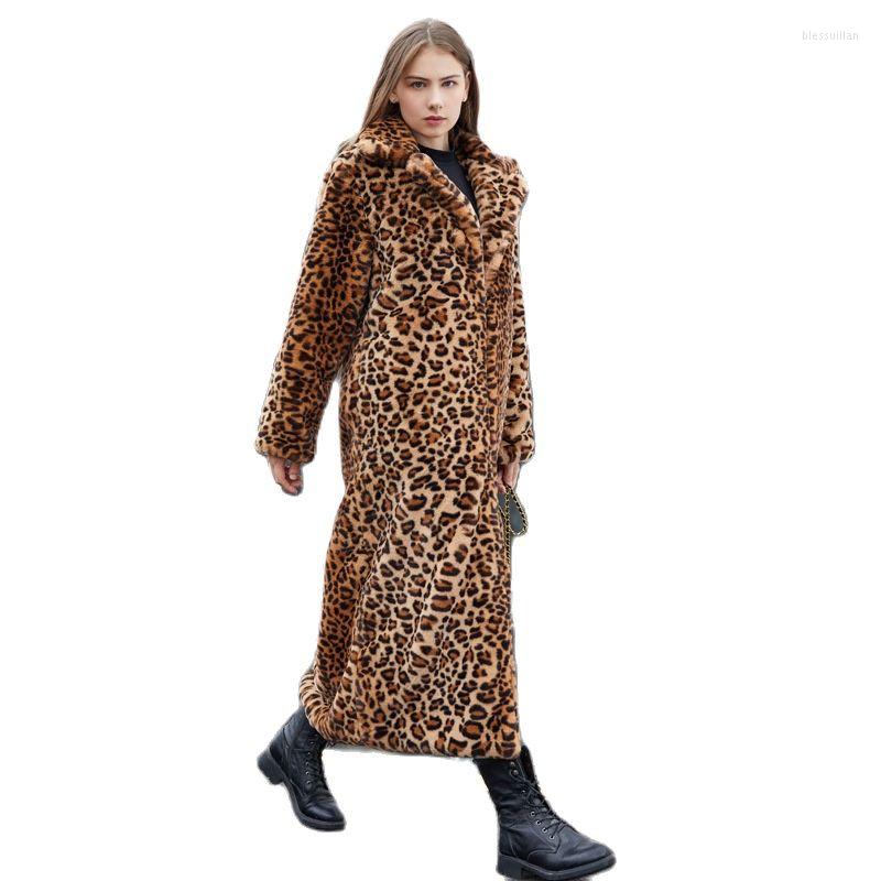 Women's Fur -XXXL European And American Imitation Leopard Print Super Long Suit Collar Furry Coat
Women's Fur -XXXL European And American Imitation Leopard Print Super Long Suit Collar Furry Coat