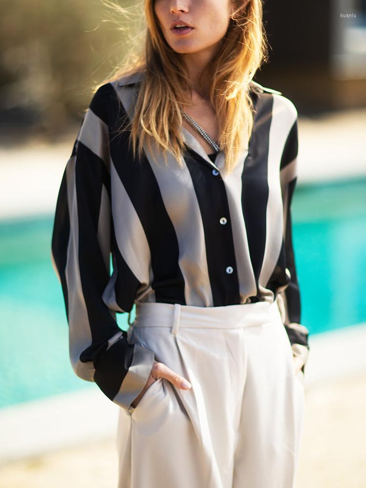Women's Blouses Women Shirts And Tops 2023 Long Sleeve Loose Casual Striped Shirt Collared V Neck Button Up Work Wear Office Lady Elegant, Black
Women's Blouses Women Shirts And Tops 2023 Long Sleeve Loose Casual Striped Shirt Collared V Neck Button Up Work Wear Office Lady Elegant, Black