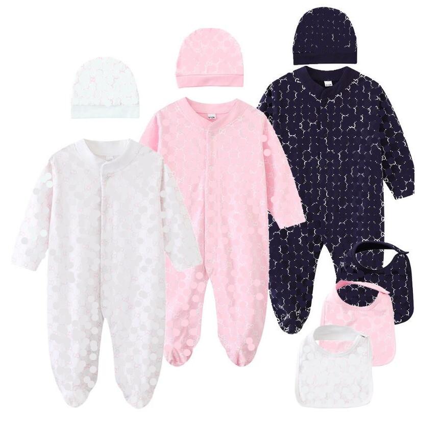 3Pcs Sets For Baby Brand Rompers Letters Printed Newborn Long Sleeve Jumpsuits With Bibs Hats Spring Autumn Toddler Onesies Infant One-Piece Kids Clothing, White
3Pcs Sets For Baby Brand Rompers Letters Printed Newborn Long Sleeve Jumpsuits With Bibs Hats Spring Autumn Toddler Onesies Infant One-Piece Kids Clothing, White