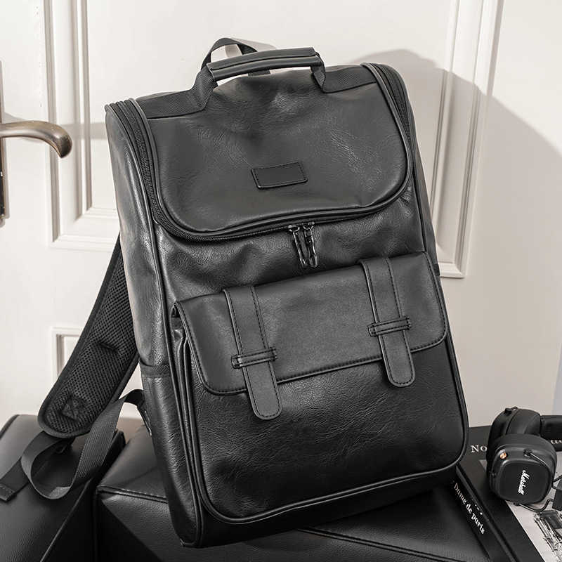 Men's fashion backpack Korean leisure backpack college student schoolbag computer backpack fashion brand Backpack 230526, Black pu
Men's fashion backpack Korean leisure backpack college student schoolbag computer backpack fashion brand Backpack 230526, Black pu