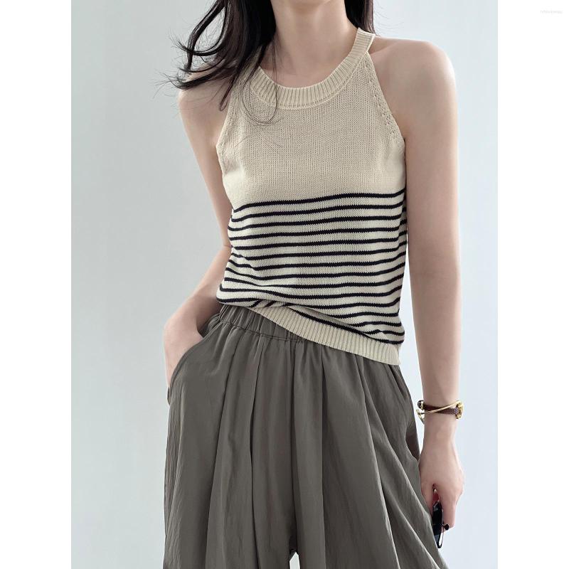 Women's Tanks Striped Vest Women's In Summer 2023 Sleeveless Knit Top Vintage Tank Tops Solid Color Join Together, Beige striped
Women's Tanks Striped Vest Women's In Summer 2023 Sleeveless Knit Top Vintage Tank Tops Solid Color Join Together, Beige striped