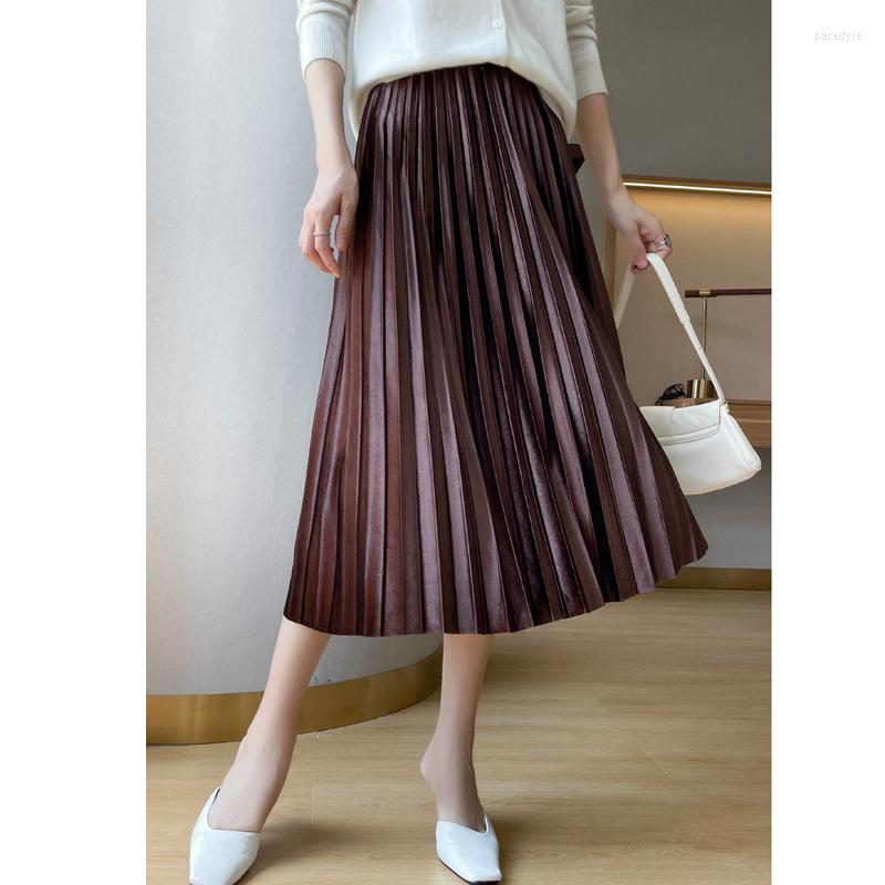 Skirts High-grade Velvet A-line Skirt Women's Mid-Length Pleated Spring And Summer High-waisted Slim Knit, Black
Skirts High-grade Velvet A-line Skirt Women's Mid-Length Pleated Spring And Summer High-waisted Slim Knit, Black