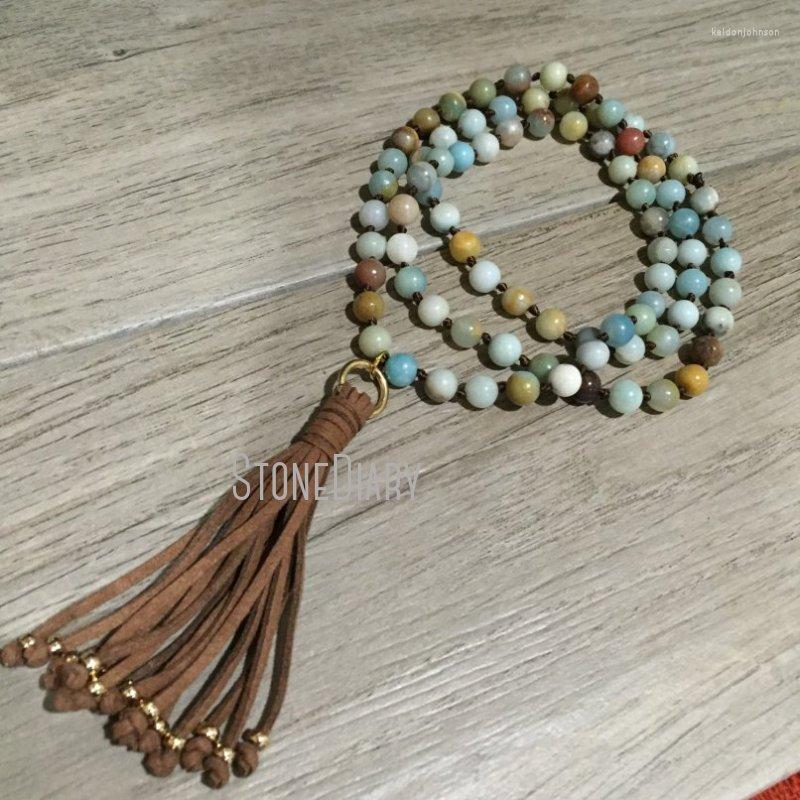 Pendant Necklaces NM24312 Amazonite Natural Stone Round Beads Suede Tassel Bohemian Boho Charm Necklace Chain Accessories Jewelry
Pendant Necklaces NM24312 Amazonite Natural Stone Round Beads Suede Tassel Bohemian Boho Charm Necklace Chain Accessories Jewelry