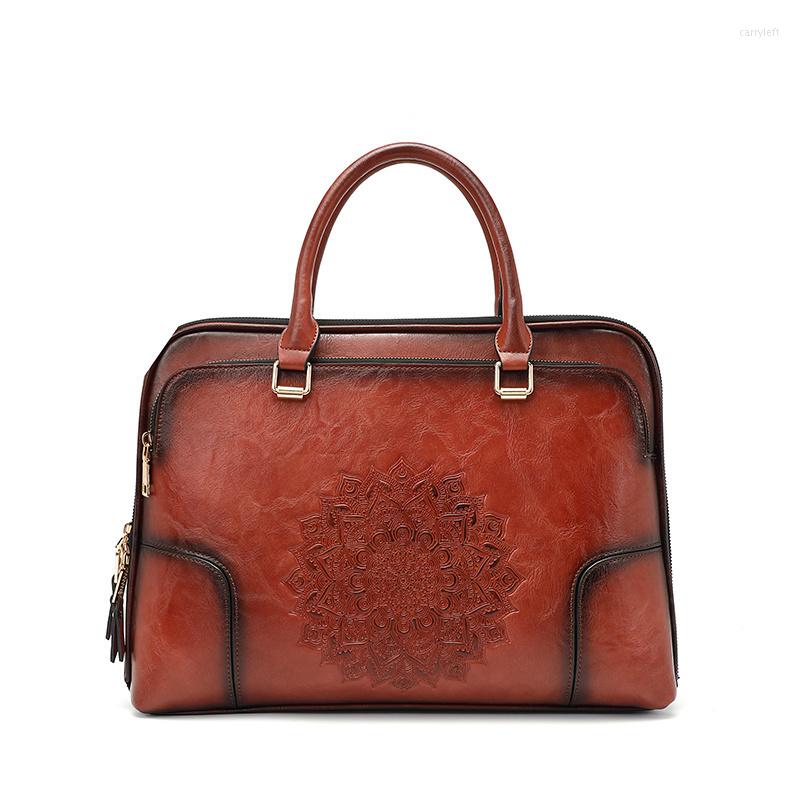Evening Bags Women's Shoulder Bag Vintage Leather Handbag Ladies Chinese Style Embossed Messenger Female High Quality Tote Satchels, Cf
Evening Bags Women's Shoulder Bag Vintage Leather Handbag Ladies Chinese Style Embossed Messenger Female High Quality Tote Satchels, Cf