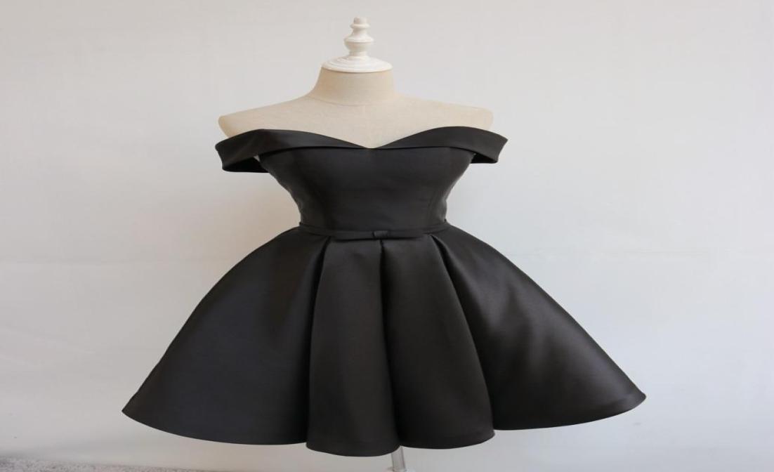 Sexy Black Party Dresses Off Shoulder Satin Knee Length Prom Gowns LaceupZipper Back Cocktail Dresses Real Pictures1746124, Fuchsia
Sexy Black Party Dresses Off Shoulder Satin Knee Length Prom Gowns LaceupZipper Back Cocktail Dresses Real Pictures1746124, Fuchsia