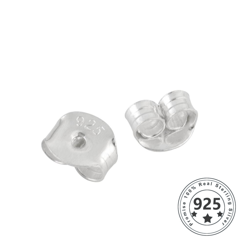 925 Sterling Silver Butterfly Earring Back Plug Earring Settings Base Ear Studs Back Metal Earback Earring Stopper for Findings
925 Sterling Silver Butterfly Earring Back Plug Earring Settings Base Ear Studs Back Metal Earback Earring Stopper for Findings