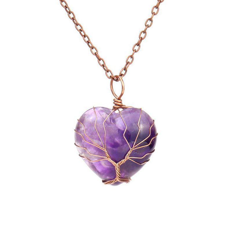 Chains 2023 Fashion Healing Crystals Stones Necklace 1 PCS Natural Chakra Rose Quartz Obsidian Tree Life Wire Wrapped Pendant Jewelry
Chains 2023 Fashion Healing Crystals Stones Necklace 1 PCS Natural Chakra Rose Quartz Obsidian Tree Life Wire Wrapped Pendant Jewelry