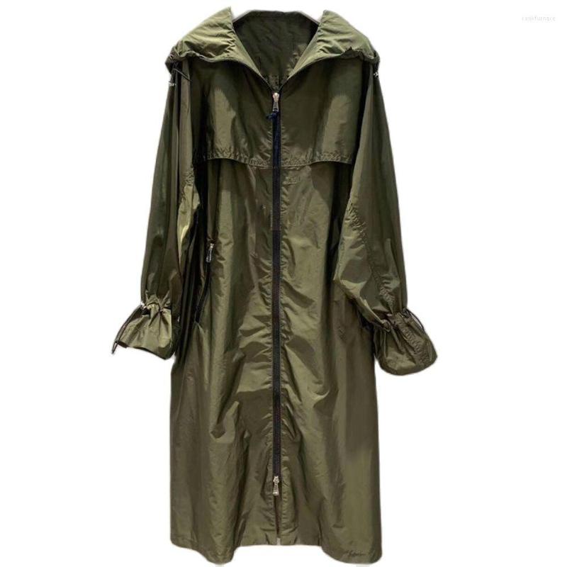 Women's Blouses Loose Large Size Women's Sun Protection Clothing Summer Autumn Long Windbreaker High Quality Hooded Trendy Female Coats, Green
Women's Blouses Loose Large Size Women's Sun Protection Clothing Summer Autumn Long Windbreaker High Quality Hooded Trendy Female Coats, Green