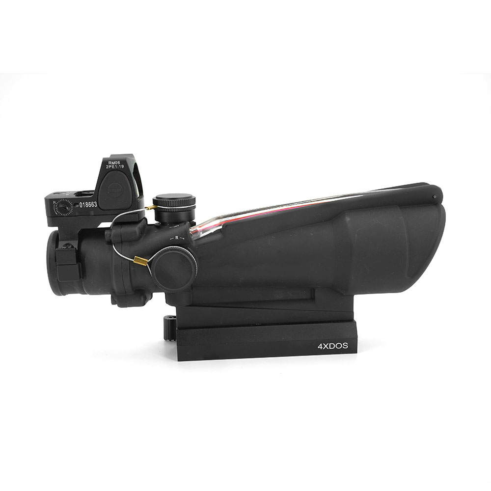TA11F 5x35 Rifle scope Fiber Optics Illuminated Red Chevron BAC Reticle Rifle scope With QD Mount For Tactical Airsoft Hunting