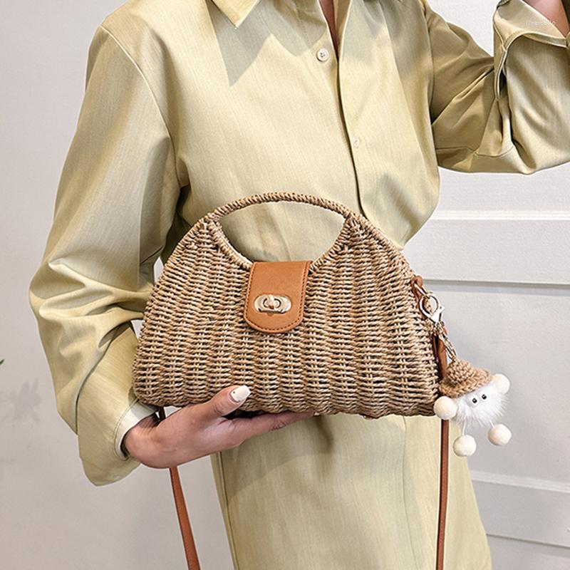 Evening Bags Fashion Leather Straw Woven Crossbody Purse Women Waist Bag Female Shoulder Messenger Phone Pouch Summer Designer Handbag 2023, Khaki
Evening Bags Fashion Leather Straw Woven Crossbody Purse Women Waist Bag Female Shoulder Messenger Phone Pouch Summer Designer Handbag 2023, Khaki