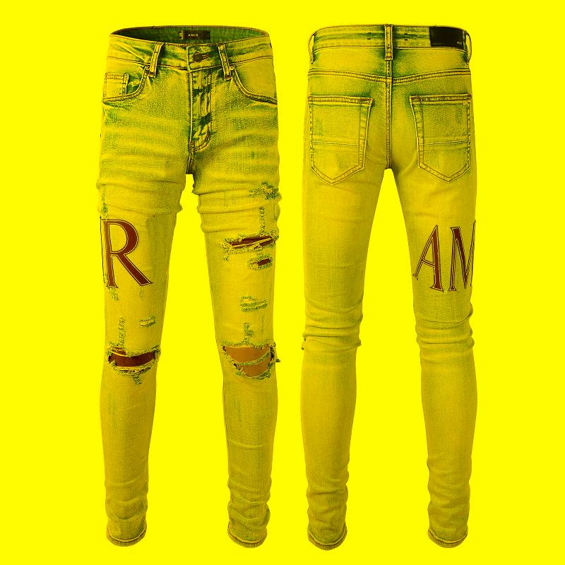 Men's Jeans Ripped Stretch AMR Denim Pants Hip Hop Jean Men Vintage Light Blue Leather Patchwork Letter Biker Motorcycle Slim SkinnyMen's
Men's Jeans Ripped Stretch AMR Denim Pants Hip Hop Jean Men Vintage Light Blue Leather Patchwork Letter Biker Motorcycle Slim SkinnyMen's