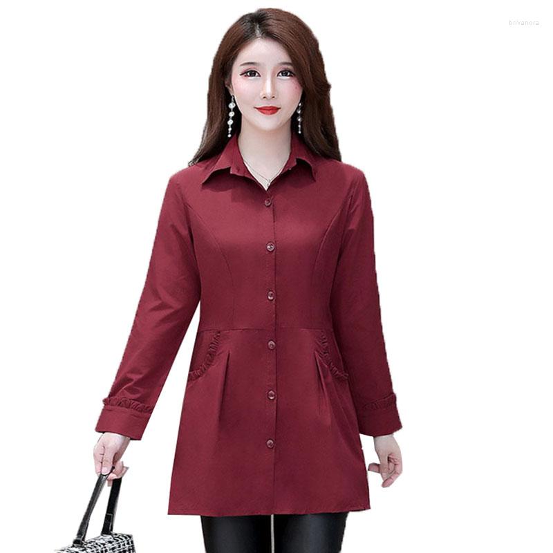 Women's Blouses Fashion Shirts Blouse 2023 Spring Autumn Long Sleeve Single-breasted Thin Windbreaker Coat Shirt Jacket Female, Green
Women's Blouses Fashion Shirts Blouse 2023 Spring Autumn Long Sleeve Single-breasted Thin Windbreaker Coat Shirt Jacket Female, Green