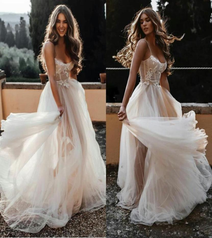 New Berta Bohemian Wedding Dresses Spaghetti Lace Appliqued Tulle A Line Beach Wedding Dress Custom Made Cheap Vestidos De Novia8349824, Nude
New Berta Bohemian Wedding Dresses Spaghetti Lace Appliqued Tulle A Line Beach Wedding Dress Custom Made Cheap Vestidos De Novia8349824, Nude