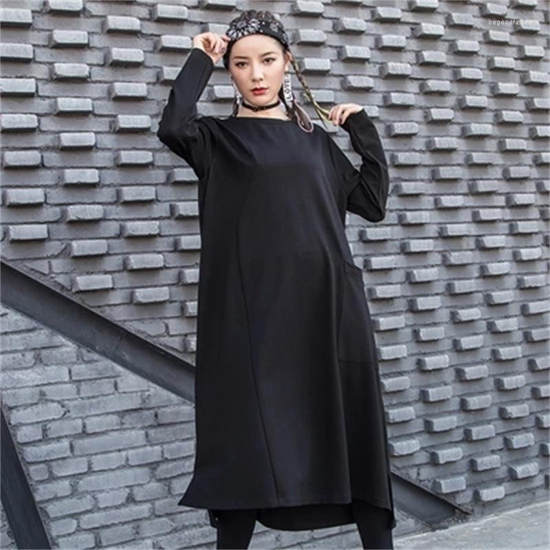 Women' Hoodies Autumn And Winter Irregular Slit Dress In The Long Loose Ladies Casual Long-sleeved Skirt Tide, Black
Women' Hoodies Autumn And Winter Irregular Slit Dress In The Long Loose Ladies Casual Long-sleeved Skirt Tide, Black