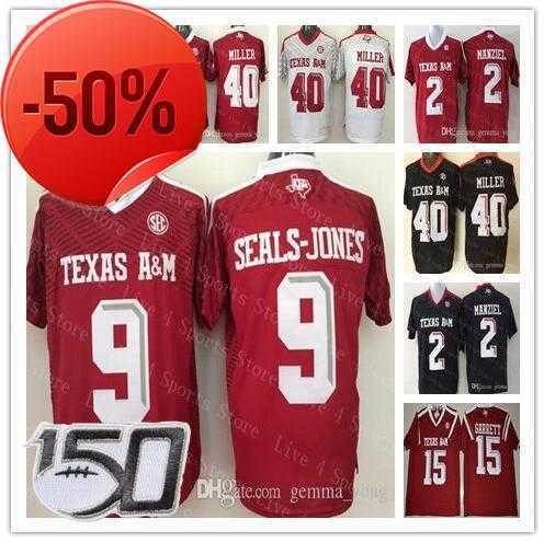 2019 Hot sale 150TH Texas A M Aggies Football Jersey 15 Myles Garrett 2 Johnny Manziel 9 Ricky Seals-Jones 40 Von Miller Men NCAA College, 40-black
2019 Hot sale 150TH Texas A M Aggies Football Jersey 15 Myles Garrett 2 Johnny Manziel 9 Ricky Seals-Jones 40 Von Miller Men NCAA College, 40-black