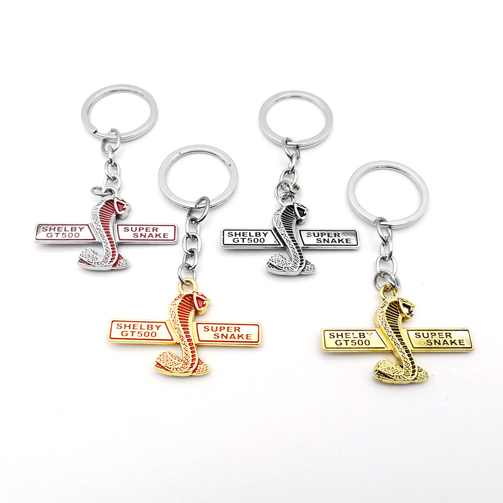 SHELBY GT500 Keychain Metal Keychain Suitable For Ford Mustang Double Side Gifts For Clients or Friends