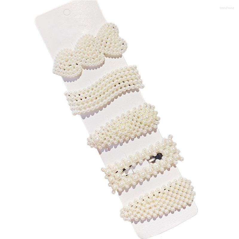 Hair Clips 5pcs Cute Practical Women Girls Party Wedding Fashion Beautiful Imitation Pearl Hairdressing Hairpins Barrettes Accessories 
Hair Clips 5pcs Cute Practical Women Girls Party Wedding Fashion Beautiful Imitation Pearl Hairdressing Hairpins Barrettes Accessories