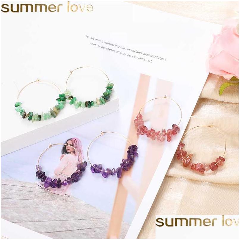 Hoop Huggie Handmade Colorf Natural Stone Circle Earrings For Women Bohemian Crystal Drop Earings Fashion Jewelry Wedding Bridal W Dhk6D
Hoop Huggie Handmade Colorf Natural Stone Circle Earrings For Women Bohemian Crystal Drop Earings Fashion Jewelry Wedding Bridal W Dhk6D