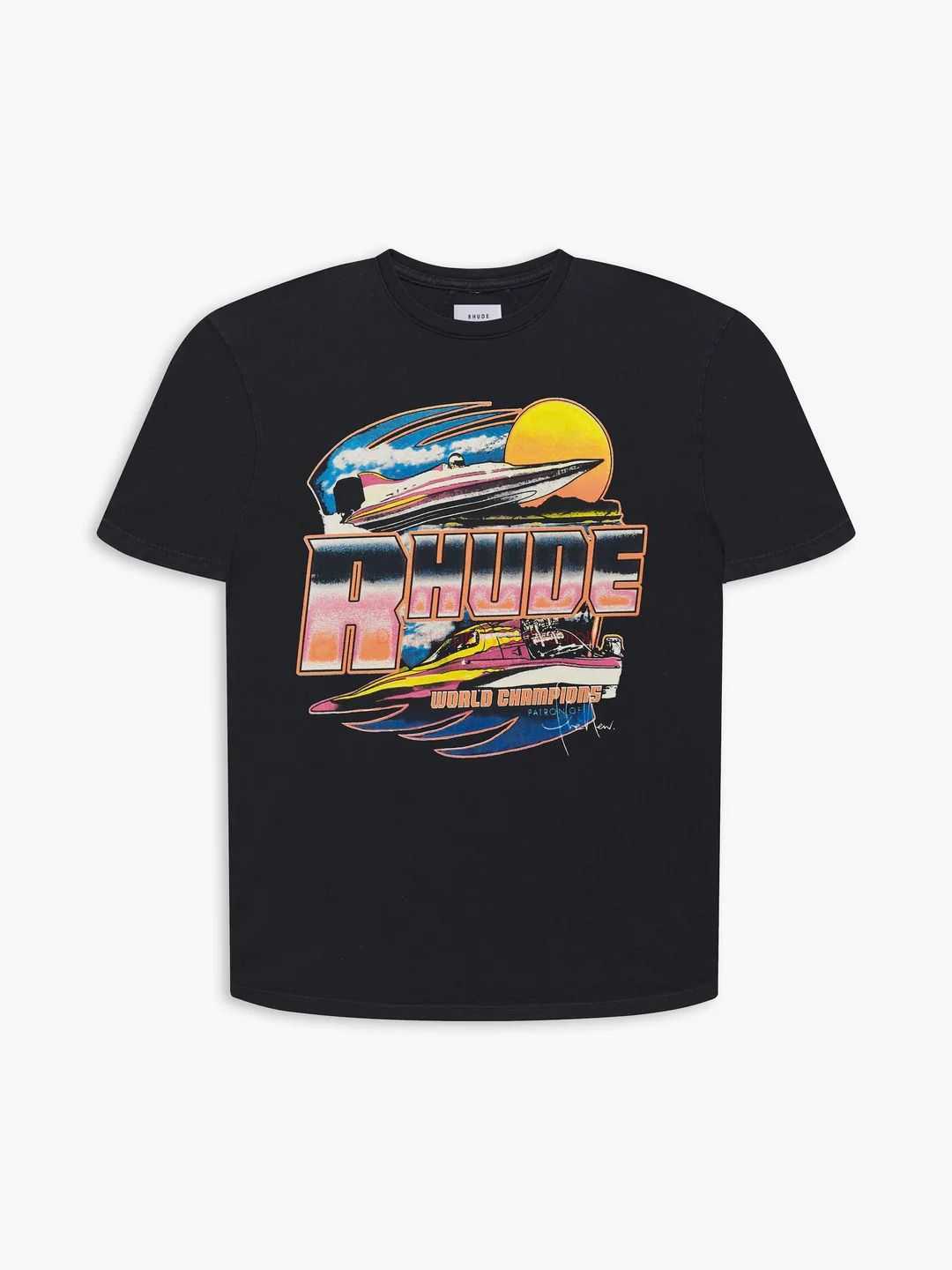 Designer Fashion Clothing Tees Tshirt Ru245 Rhude Potn Speedboat Tshirt Wave Yacht American Short Sleeve Tshirt Cotton Streetwear Tops Casual Sportswear Rock Hip h, Black
Designer Fashion Clothing Tees Tshirt Ru245 Rhude Potn Speedboat Tshirt Wave Yacht American Short Sleeve Tshirt Cotton Streetwear Tops Casual Sportswear Rock Hip h, Black