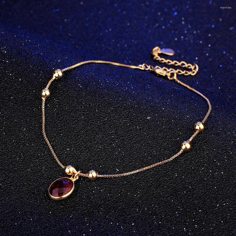Link Bracelets Fashion Adjustable Ruby Lady Personality Anklet Simple Golden Birthday Party Light Luxury Jewelry
Link Bracelets Fashion Adjustable Ruby Lady Personality Anklet Simple Golden Birthday Party Light Luxury Jewelry