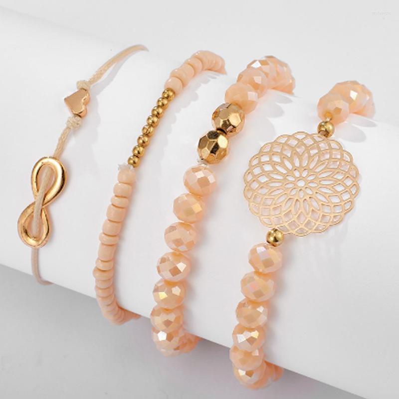 Link Bracelets Vintage Beach Bracelet Street Bangles Sets For Women Fashion Elegant Accessories Unique Bow Flower Beaded Girls Jewelry
Link Bracelets Vintage Beach Bracelet Street Bangles Sets For Women Fashion Elegant Accessories Unique Bow Flower Beaded Girls Jewelry