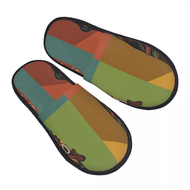 Slippers Men Women Plush Indoor African Ethnic Tribal Masks Warm Soft Shoes Home Footwear Autumn Winter 2023, Black
Slippers Men Women Plush Indoor African Ethnic Tribal Masks Warm Soft Shoes Home Footwear Autumn Winter 2023, Black