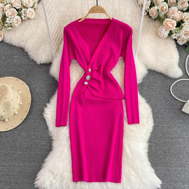Casual Dresses Long Sleeve Sexy Knit Elastic Tight Vestidos Autumn Winter Pencil Sweater Dress Elegant V Neck High Waist Fashion Bodycon, Beige
Casual Dresses Long Sleeve Sexy Knit Elastic Tight Vestidos Autumn Winter Pencil Sweater Dress Elegant V Neck High Waist Fashion Bodycon, Beige
