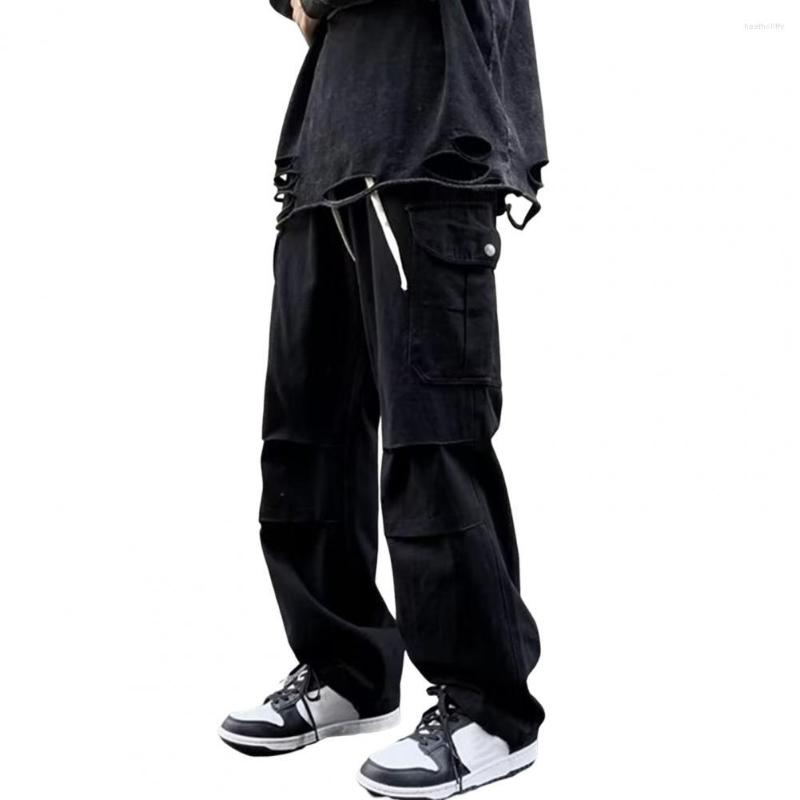 Men' Pants Men Cargo Multiple Pockets Elastic Waist Wide Leg Straight Spring Autumn Loose Drawstring Joggers Outwear, Black
Men' Pants Men Cargo Multiple Pockets Elastic Waist Wide Leg Straight Spring Autumn Loose Drawstring Joggers Outwear, Black