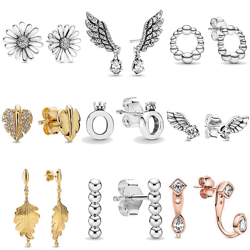 Original Angel Wing Polished Signature Stud Earring With Crystal 925 Sterling Silver Earrings For Women Europe Jewelry
Original Angel Wing Polished Signature Stud Earring With Crystal 925 Sterling Silver Earrings For Women Europe Jewelry