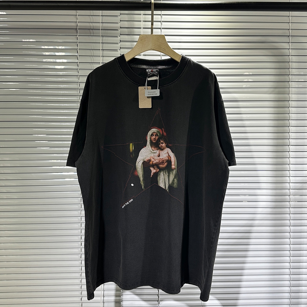 23SS Men Women Fashion T Shirt Washed Vintage Hip Hop High Street Casual Oversized Short Sleeve, Black
23SS Men Women Fashion T Shirt Washed Vintage Hip Hop High Street Casual Oversized Short Sleeve, Black