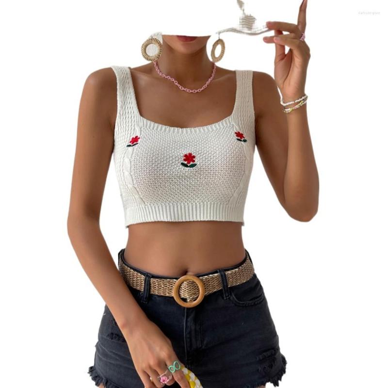 Women's Tanks 2023 European And American Summer Women's Fried Dough Twists Embroidery Exposed Navel Knitting Vest Top, Black
Women's Tanks 2023 European And American Summer Women's Fried Dough Twists Embroidery Exposed Navel Knitting Vest Top, Black