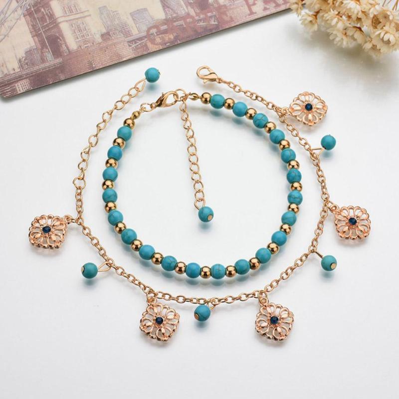 Anklets Bohemian Multiple Layers Flower Pendant Anklet Foot Vintage For Women Beach Chain Ethnic Jewelry Bracelet
Anklets Bohemian Multiple Layers Flower Pendant Anklet Foot Vintage For Women Beach Chain Ethnic Jewelry Bracelet