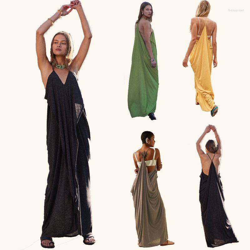 Casual Dresses European And American Foreign Trade Women 2023 Women' Suspended Knitted Dress Holiday Style Sexy Solid Color, Sky blue
Casual Dresses European And American Foreign Trade Women 2023 Women' Suspended Knitted Dress Holiday Style Sexy Solid Color, Sky blue